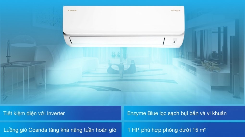 Điều hòa Daikin 12000BTU 1 chiều FTF35UV1V