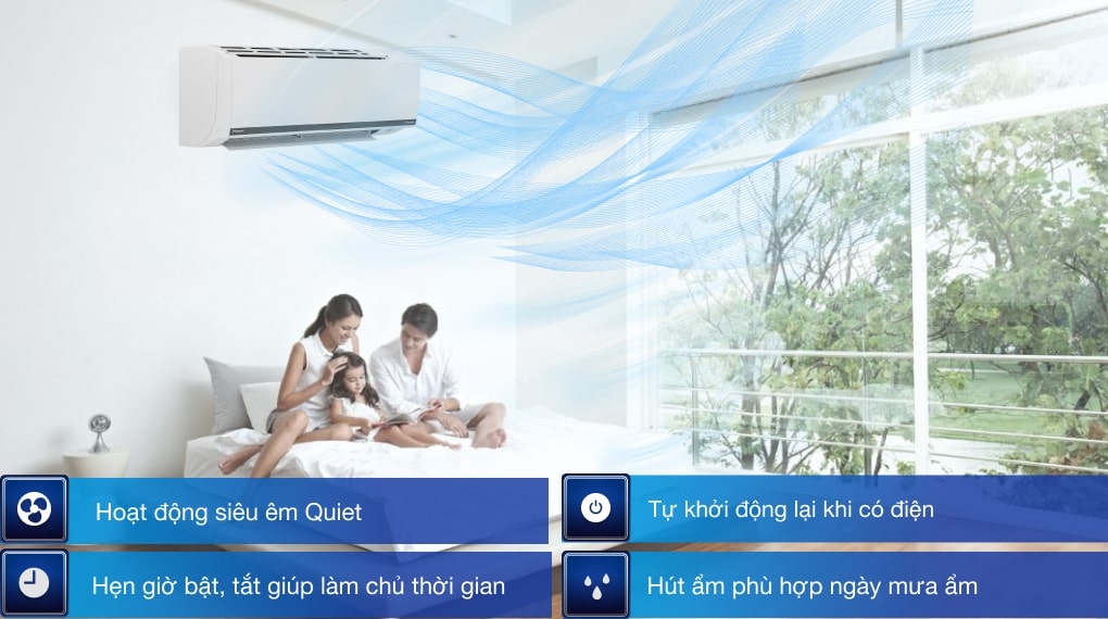 Điều hòa Daikin 1 chiều Inverter 17.100BTU FTKB50WAVMV