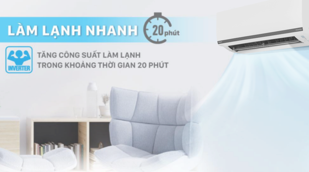 Điều hòa Daikin 1 chiều Inverter 17.100BTU FTKB50WAVMV