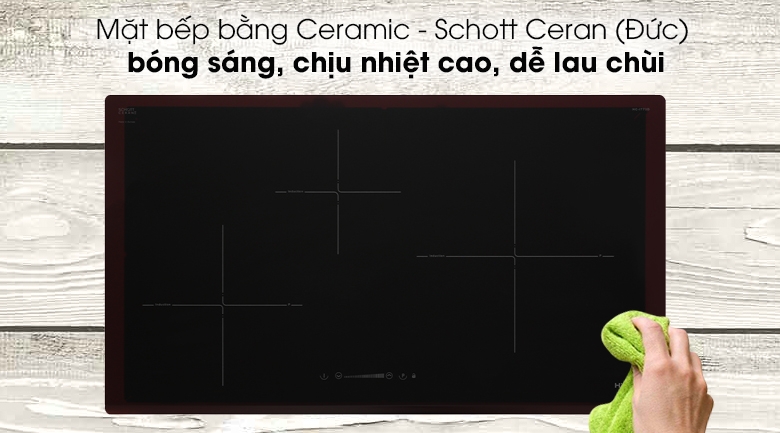 Bếp từ Hafele 3 vùng nấu HC-IF77D  536.61.665