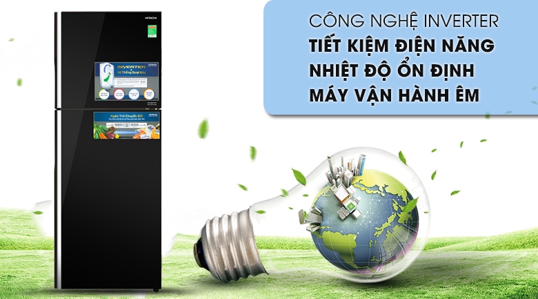 Tủ lạnh Hitachi Inverter 366 lít R-FG480PGV8 (GBW)