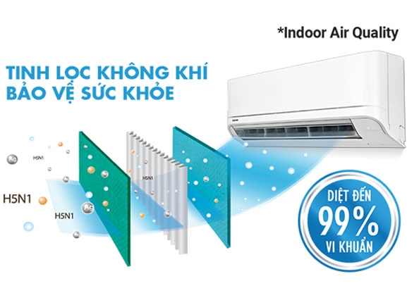 Điều hoà Toshiba Inverter 1 HP 9000BTU RAS-H10D2KCVG-V