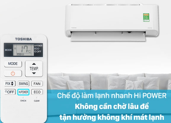 Điều hoà Toshiba Inverter 1 HP 9000BTU RAS-H10L3KCVG-V