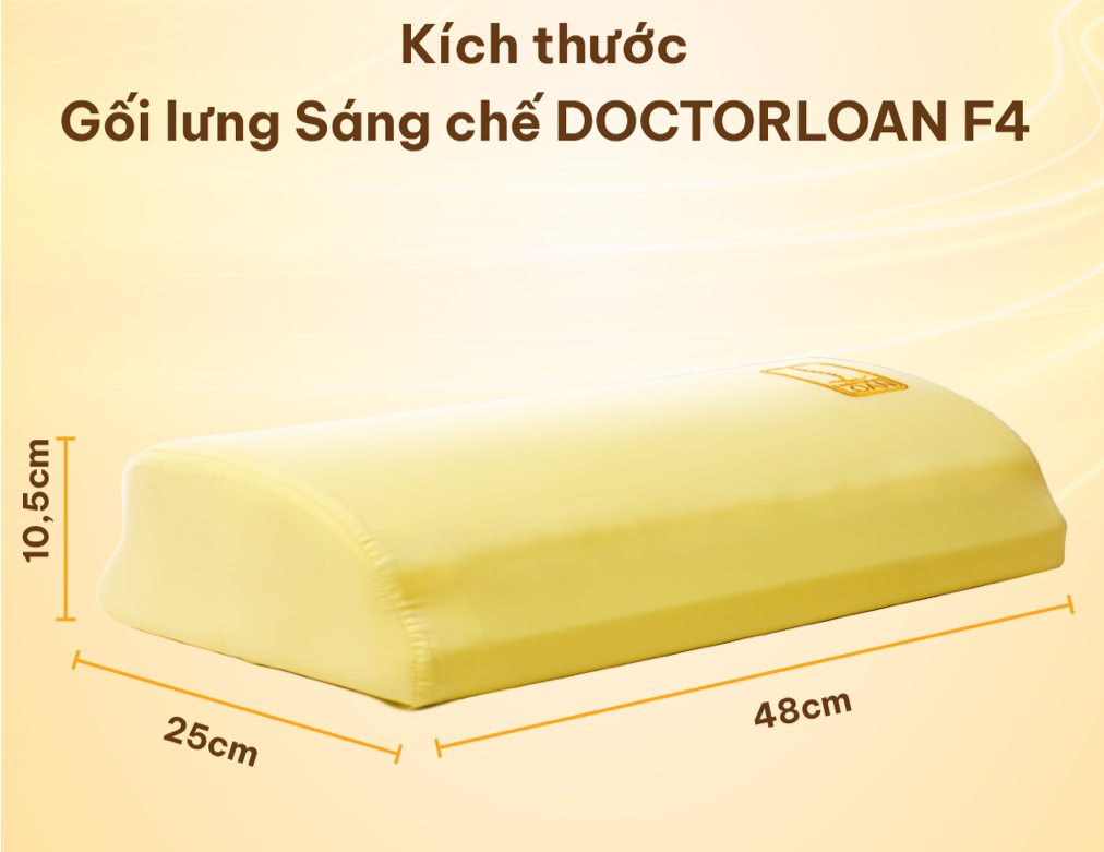 Gối Lưng Sáng Chế DoctorLoan F4: Công Nghệ Điều Chỉnh Cột Sống Lưng Vượt Trội
