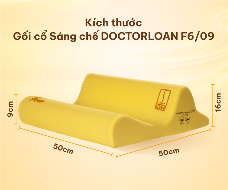 Gối Cổ Sáng Chế DoctorLoan F6/09: Công Nghệ Bảo Vệ Và Phục Hồi Cột Sống Cổ Toàn Diện