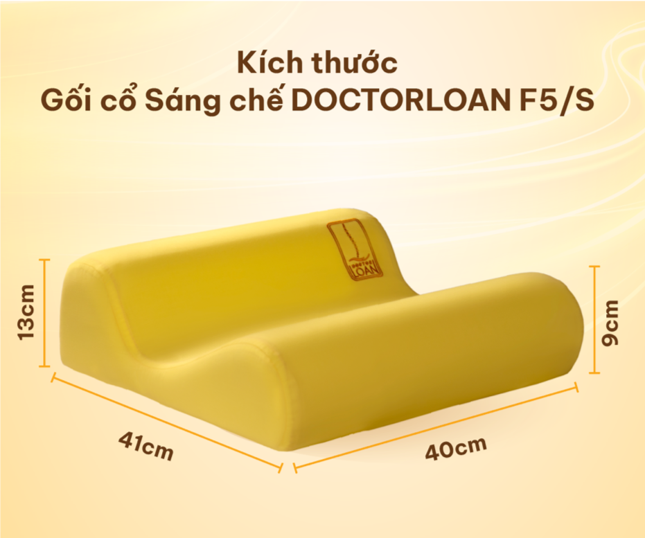 Gối Cổ Sáng Chế DoctorLoan F5/S: Công Nghệ Đột Phá Bảo Vệ Cột Sống Cổ