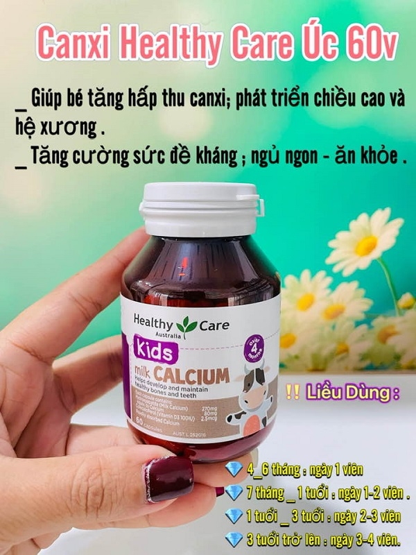 Milk Calcium Healthy Care Bổ Sung Canxi Cho Trẻ