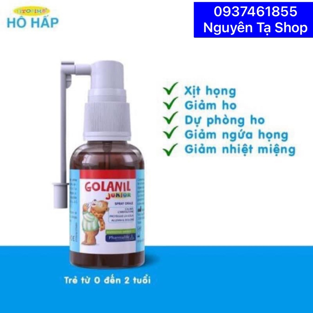 Xịt Họng Golanil Junior 30ml - Bimbi