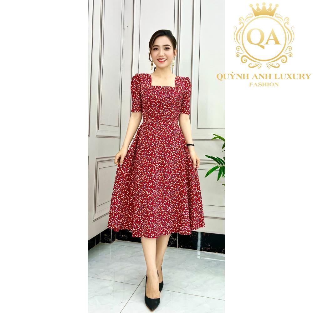 Váy Hoa Nhí Dáng Xoè Chữ A Đũi Xước Tay Cánh Tiên 2 tầng Đầm Hoa Nhí  Vintage Đẹp - Váy Fashion