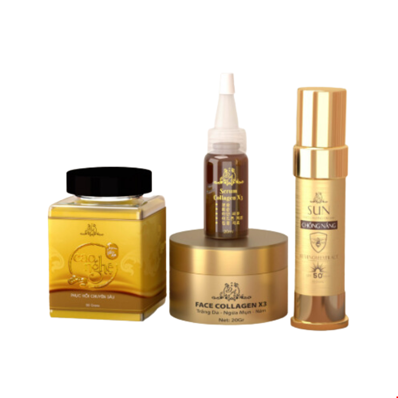 Combo Trị Nám Mờ Thâm Collagen X3