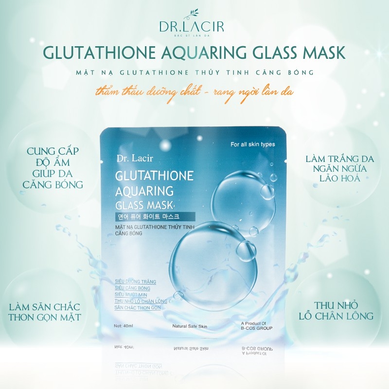 MẶT NẠ DR.ACIR GLUTATHIONE THỦY TINH CĂNG BÓNG