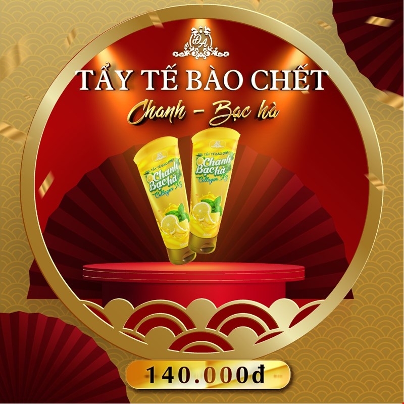 Gel Tẩy Tế Bào Chết Chanh & Bạc Hà Collagen X3