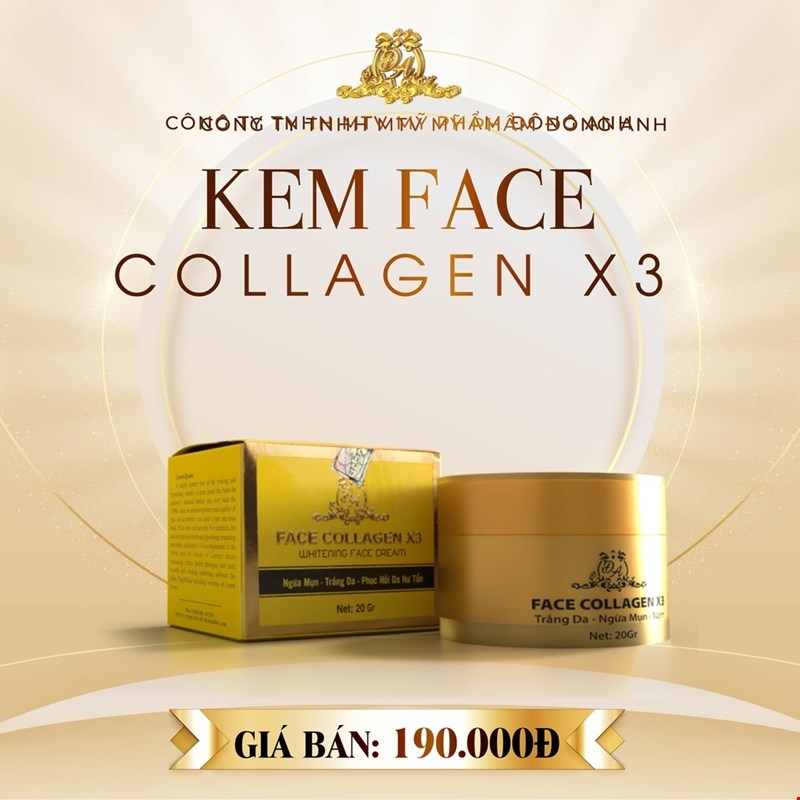 Kem Face Trắng Da Collagen X3 20gr