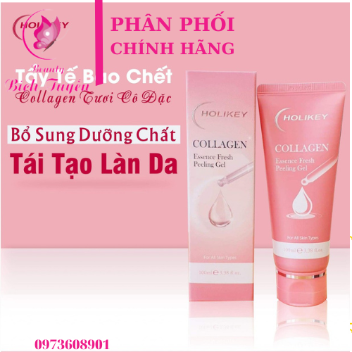 Tẩy Tế Bào Chết Holikey Colagen Tươi. HOLIKEY COLLAGEN ESSENCE FRESH PEELING GEL