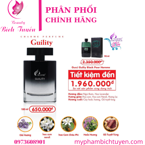 NƯỚC HOA NAM CHARME GUILITY 100ML