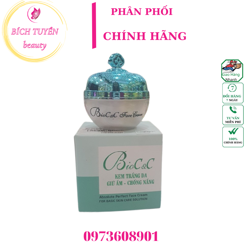 KEM TRẮNG DA GIỮ ẨM CHỐNG NẮNG BIOC&C 10G