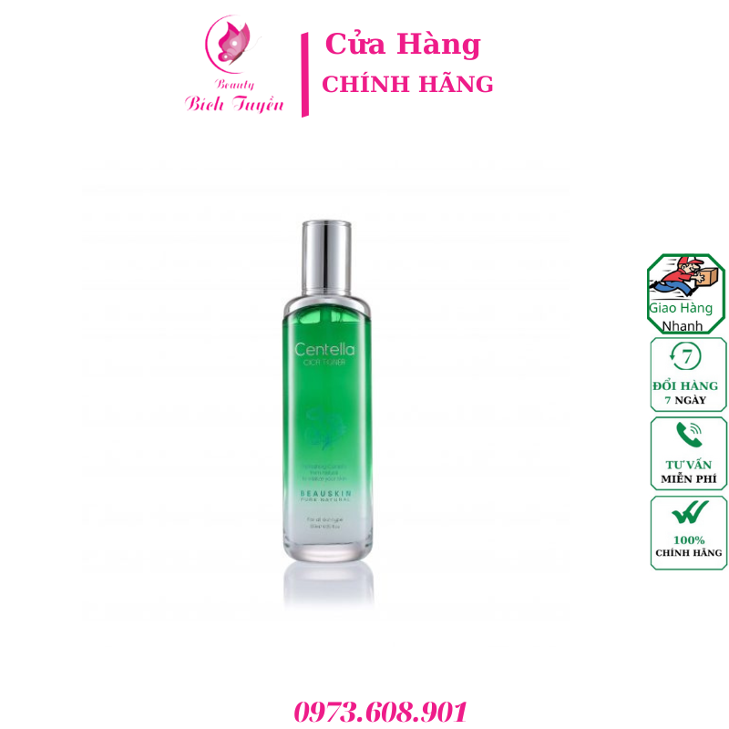 Nước hoa hồng phục hồi tái tạo da Beauskin Centella Cica