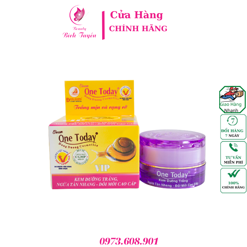 KEM DƯỠNG TRẮNG NGỪA TÀN NHANG – ĐỒI MỒI CAO CẤP ONE TODAY (VIP) 15g