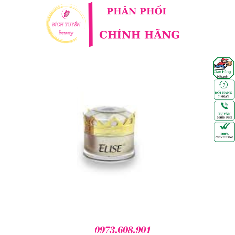 ELISE kem mụn trắng da chống nắng lão hóa da 4 in1  10 g