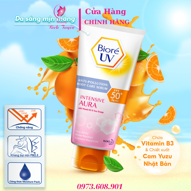 Serum Chống nắng BIORE Dưỡng Thể Kháng Bụi – Trắng Sáng 150ml