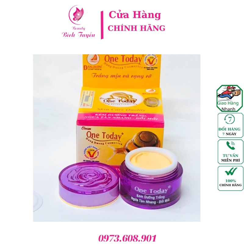 KEM DƯỠNG TRẮNG NGỪA TÀN NHANG – ĐỒI MỒI  ONE TODAY 8g