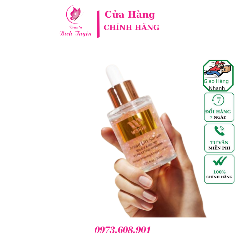 Tinh chất chỉ tơ vàng nâng cơ WSKIN Thread Lift Serum