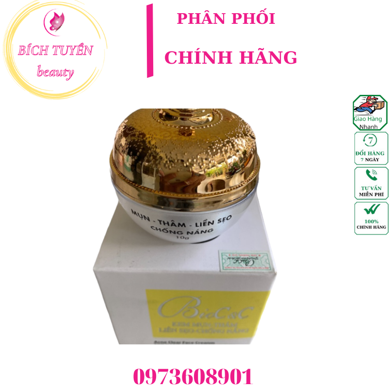 Kem BIOC&C Ngừa Mụn - Thâm - Liền Sẹo - Chống Nắng 10g