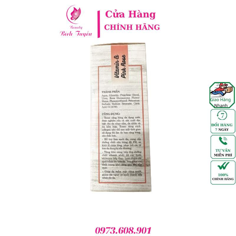 Nước Hoa Hồng ALAVI Rose Water Toner 250ml