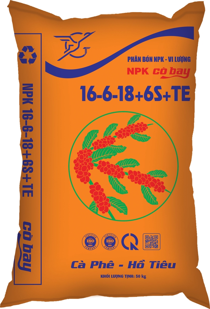 PHÂN BÓN NPK 16-6-18+6S+TE