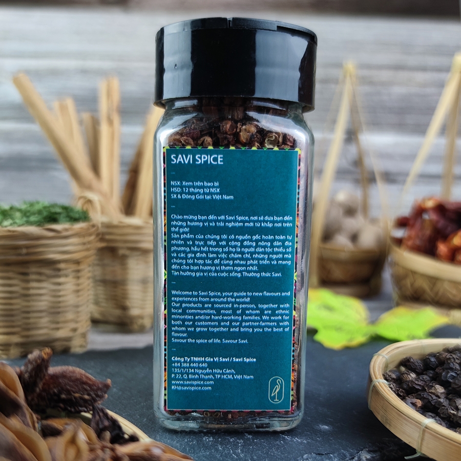 Szechuan Peppercorn-Red/Whole (Xuyên Tiêu-Đỏ/Nguyên) (40g)