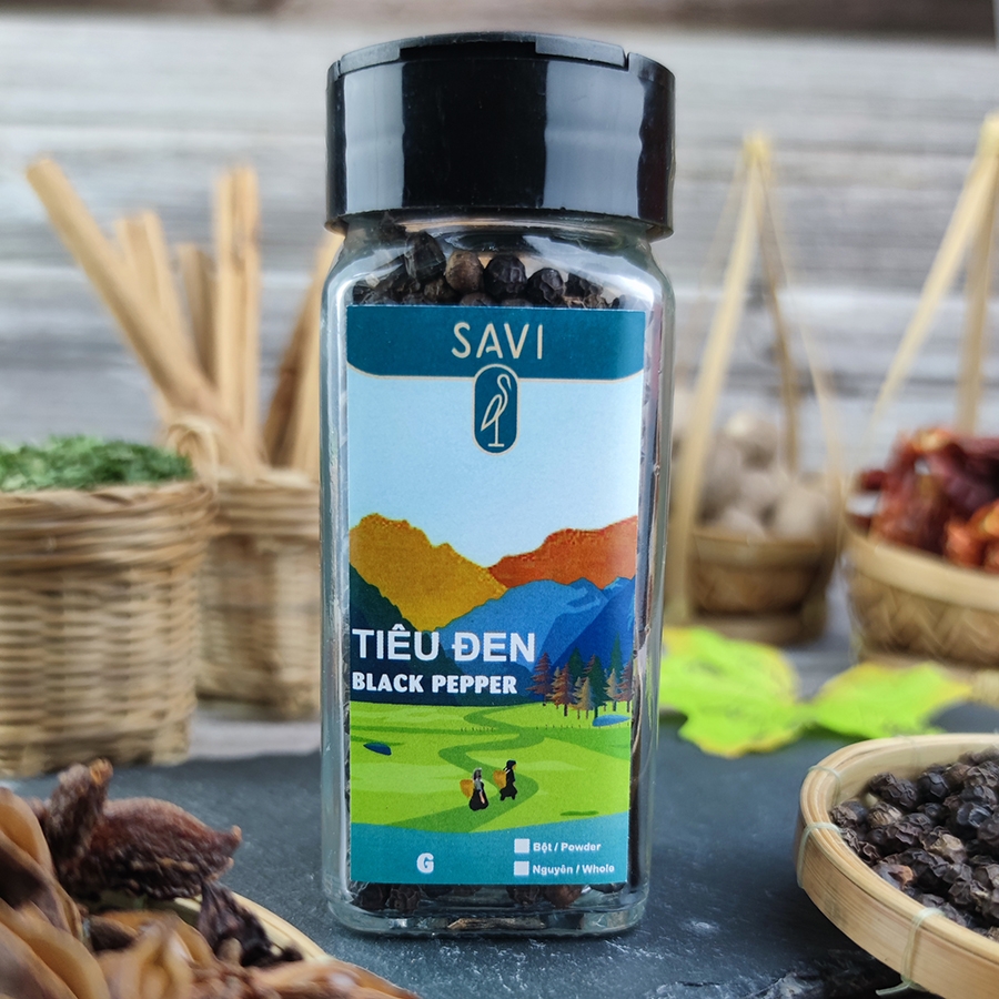 Pepper-Black/Whole (Tiêu-Đen/Nguyên) (65g)