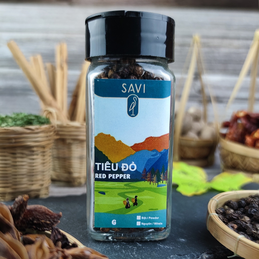 Pepper-Red/Whole (Tiêu-Đỏ/Nguyên) (60g)