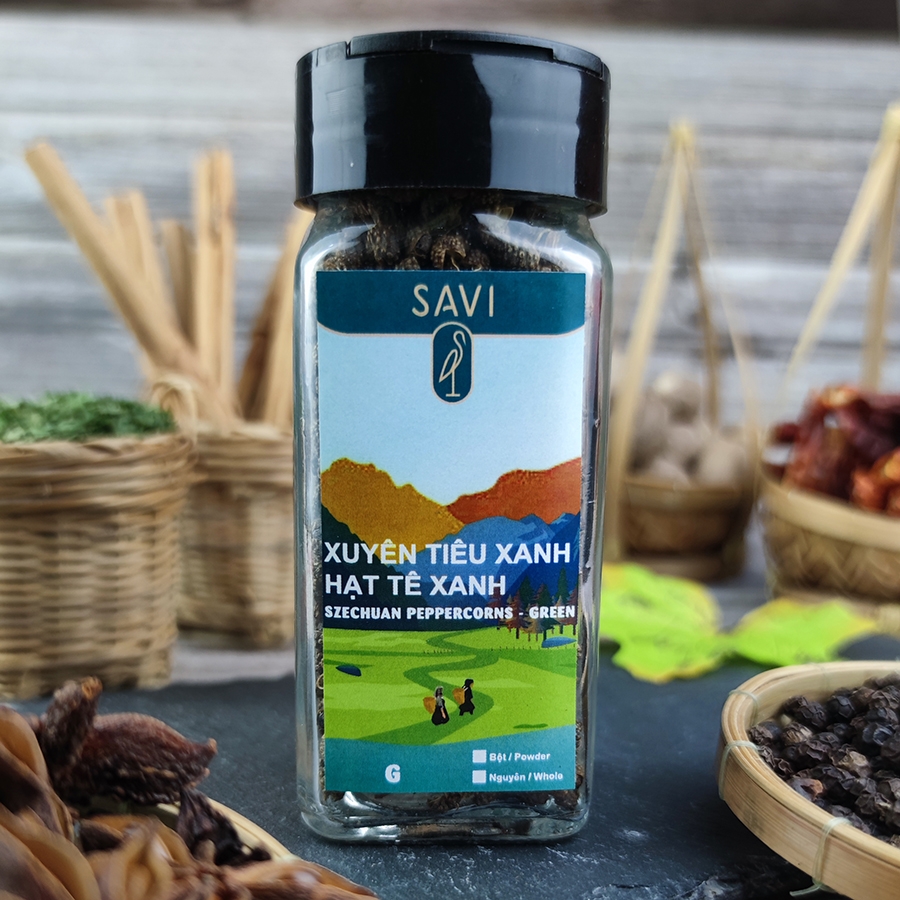 Szechuan Peppercorn-Green/Whole (Xuyên Tiêu-Xanh/Nguyên) (30g)