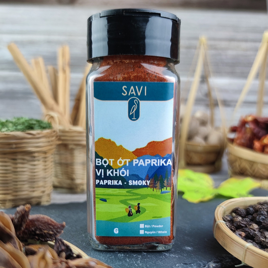 Paprika-Smoky/Powder (Ớt Paprika-Vị Khói/Bột) (50g)