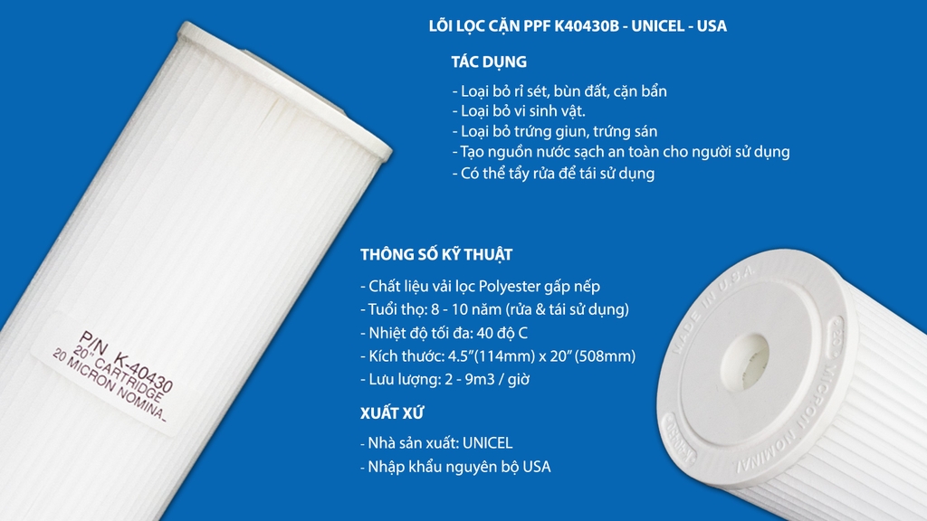 Bộ lọc tổng Mỹ USTOPWATER, Model: Sendi-Plus-US