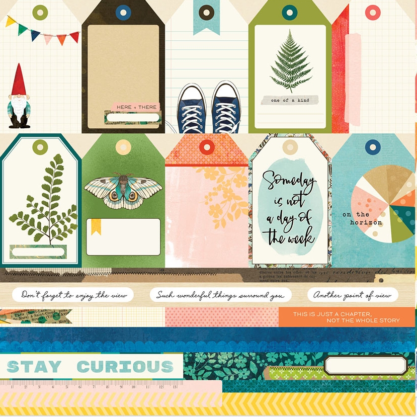 Giấy scrapbook - FERNWOOD - Tags