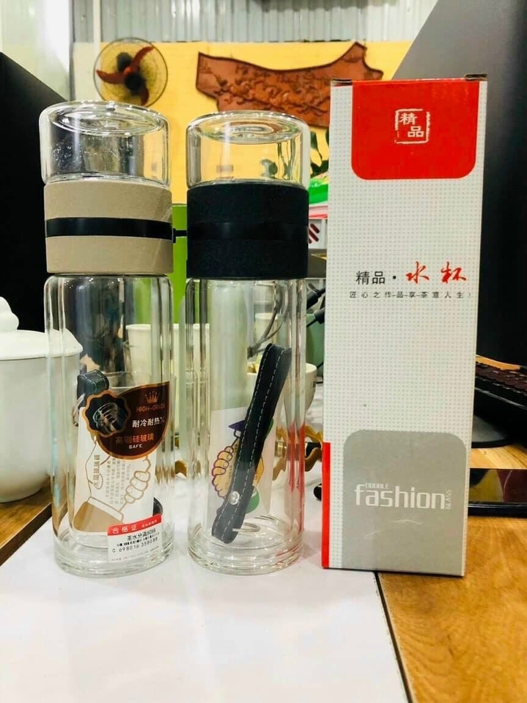 Bình thuỷ tinh 2 lớp