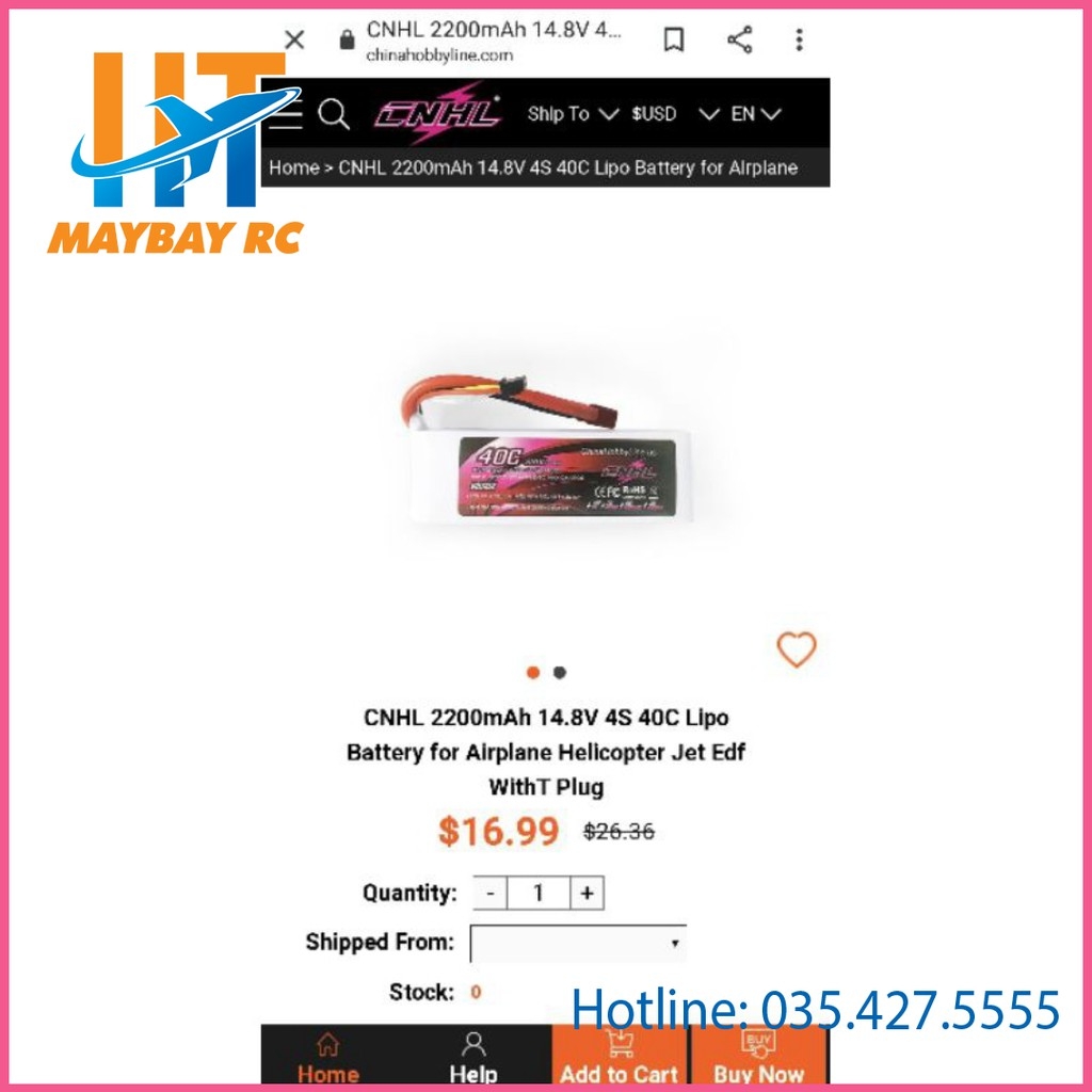 Pin CNHL BLACK SERIES 2200MAH 3S 4S 40C LIPO BATTERY WITH XT60 PLUG