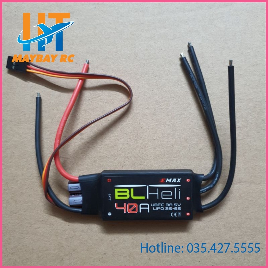 0ESC 40A BLHeli (CHÍNH HÃNG EMAX) - Esc không chổi than, bộ điều tốc động cơ không chổi than