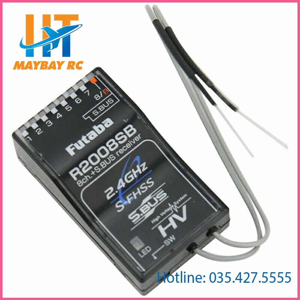 Rx Futaba R2008SB 2.4G S-FHSS Chính hãng tương thích  18MZ/T8J/18SZ/T10J/T6K, 7PX
