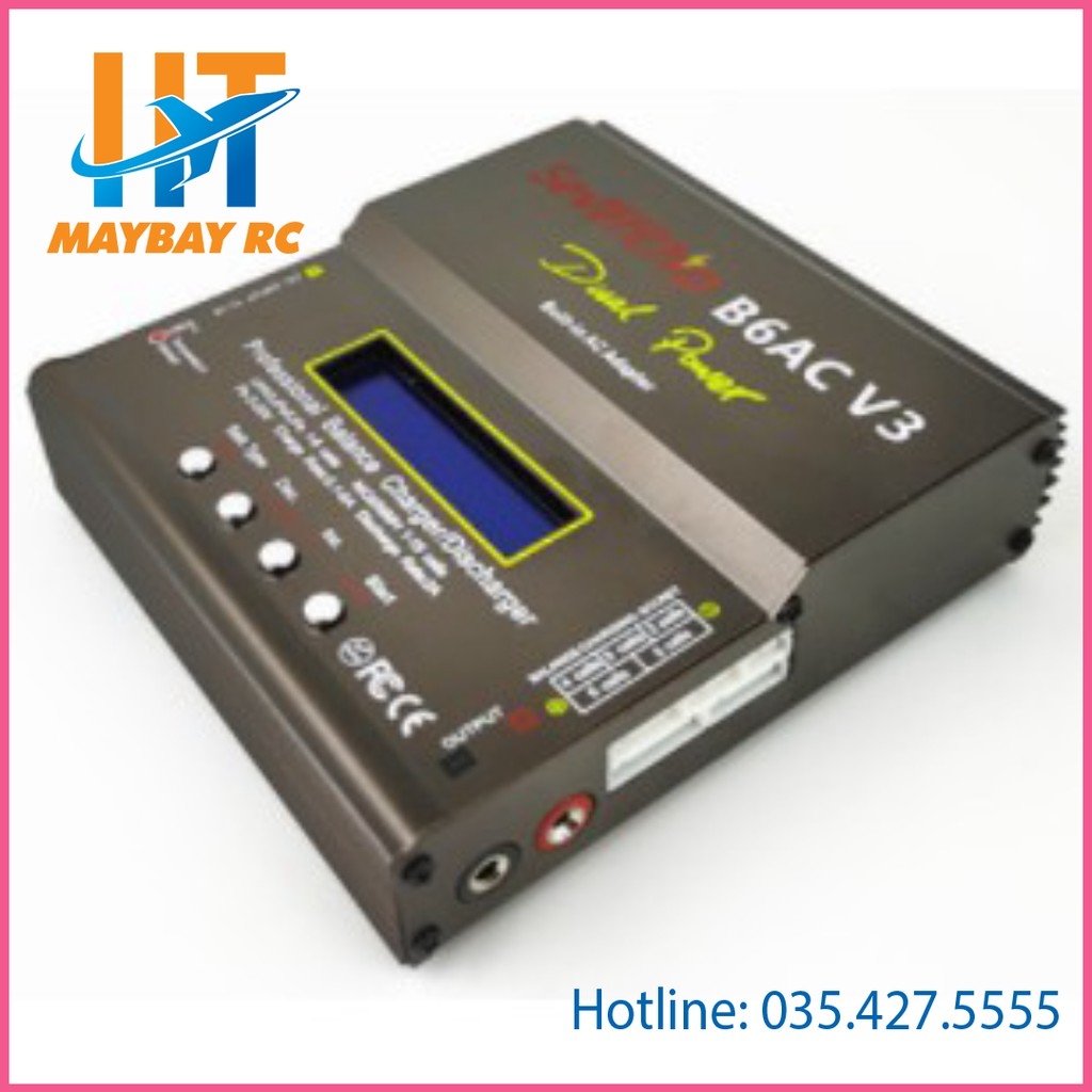Bộ sạc cân bằng b6 v3 sevenchip AC 80W có thể đo điện trở
