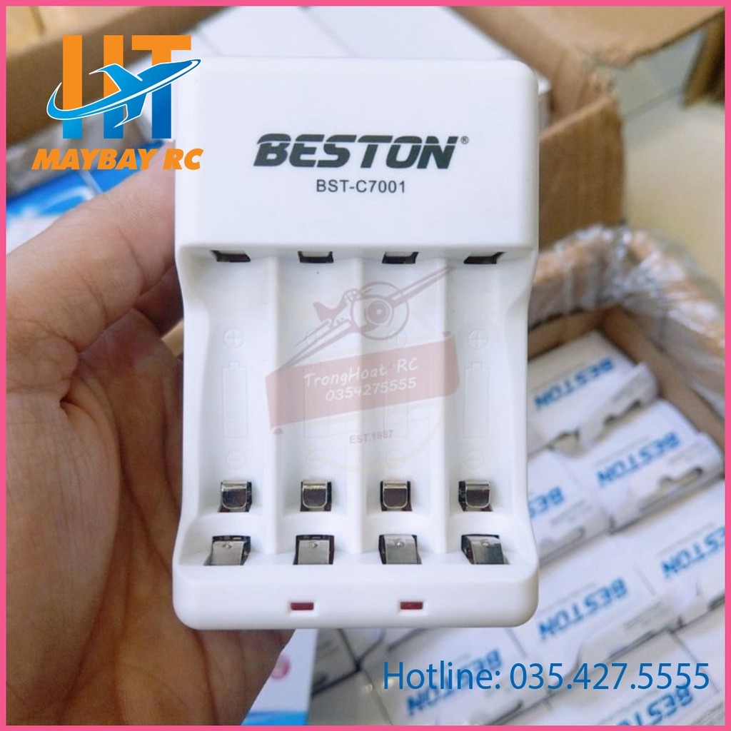 Pin AA 1200mAh kèm sạc hãng BESTON siêu Bền