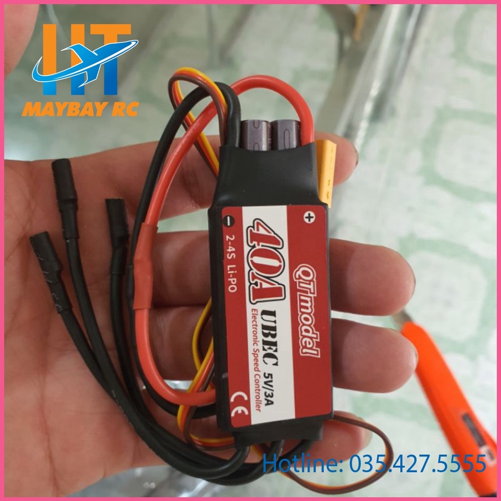 Bộ điều tốc ESC 40A 2-4s QTmodel cho máy bay rc