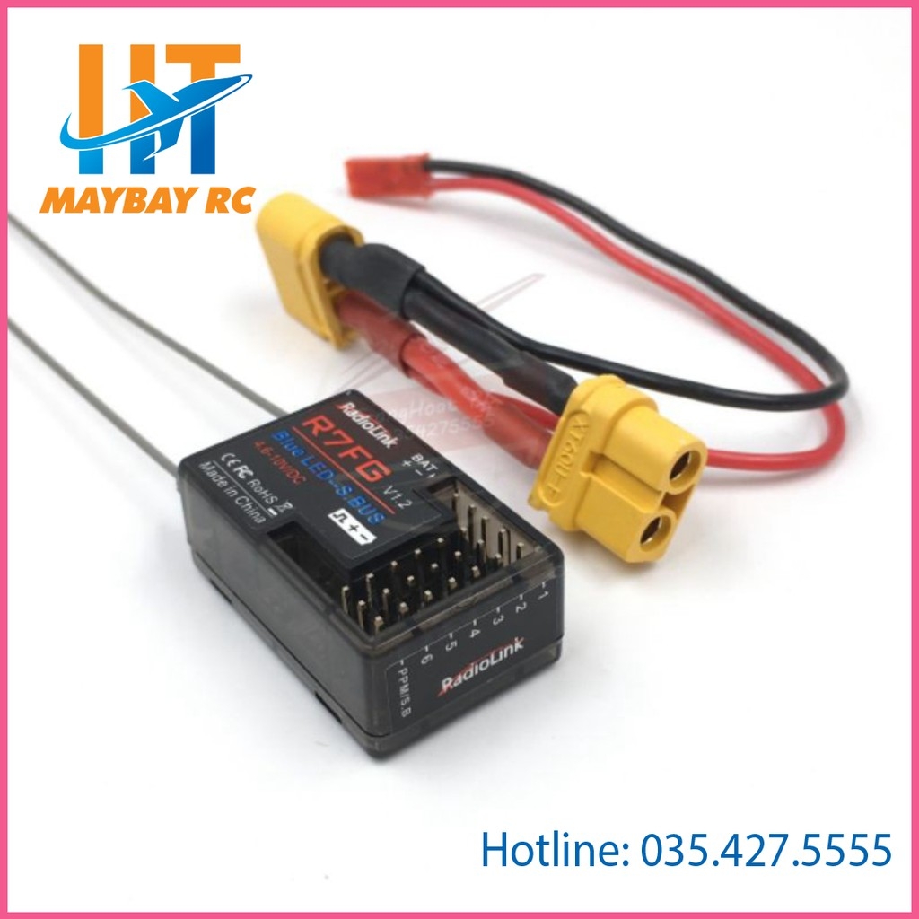 Bộ Thu tín hiệu RX Radiolink R7Fg 2.4g 7ch thích hợp tay rc4gs, rc6gs