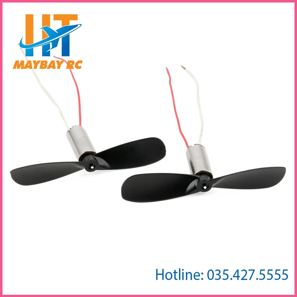 Set 2 Mô Tơ Máy Bay Trực Thăng Mini Dc 3.7v 0.1a 6mm X 14mm K151