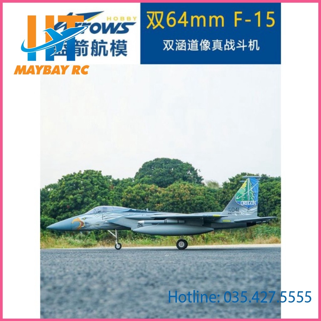Máy bay điều khiển f15 Arrow Double 64mm tốc độ cao
