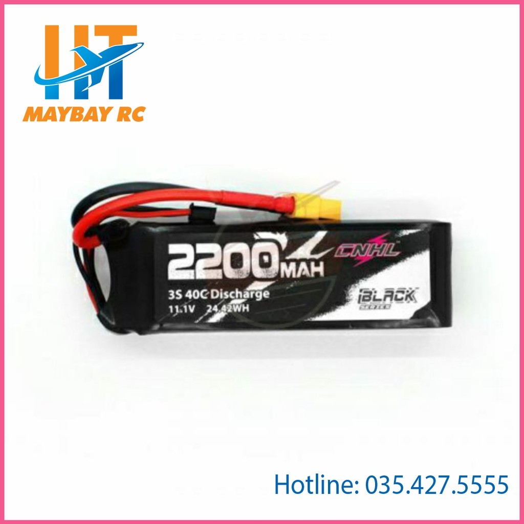 Pin CNHL BLACK SERIES 2200MAH 3S 4S 40C LIPO BATTERY WITH XT60 PLUG