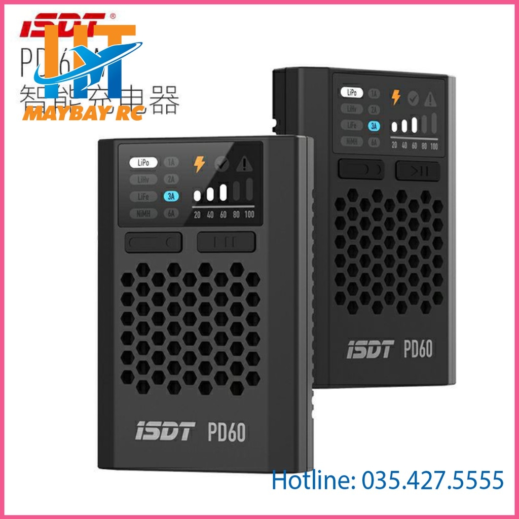 Bộ sạc thông minh ISDT PD60 60W/ 6A 2S - 4S Hàng 100% chính hãng