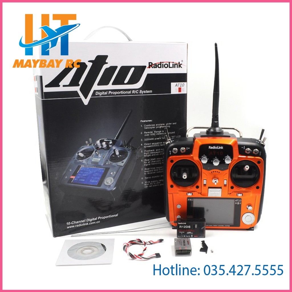 Tay điều khiểu Radiolink AT10II 12CH 2.4g