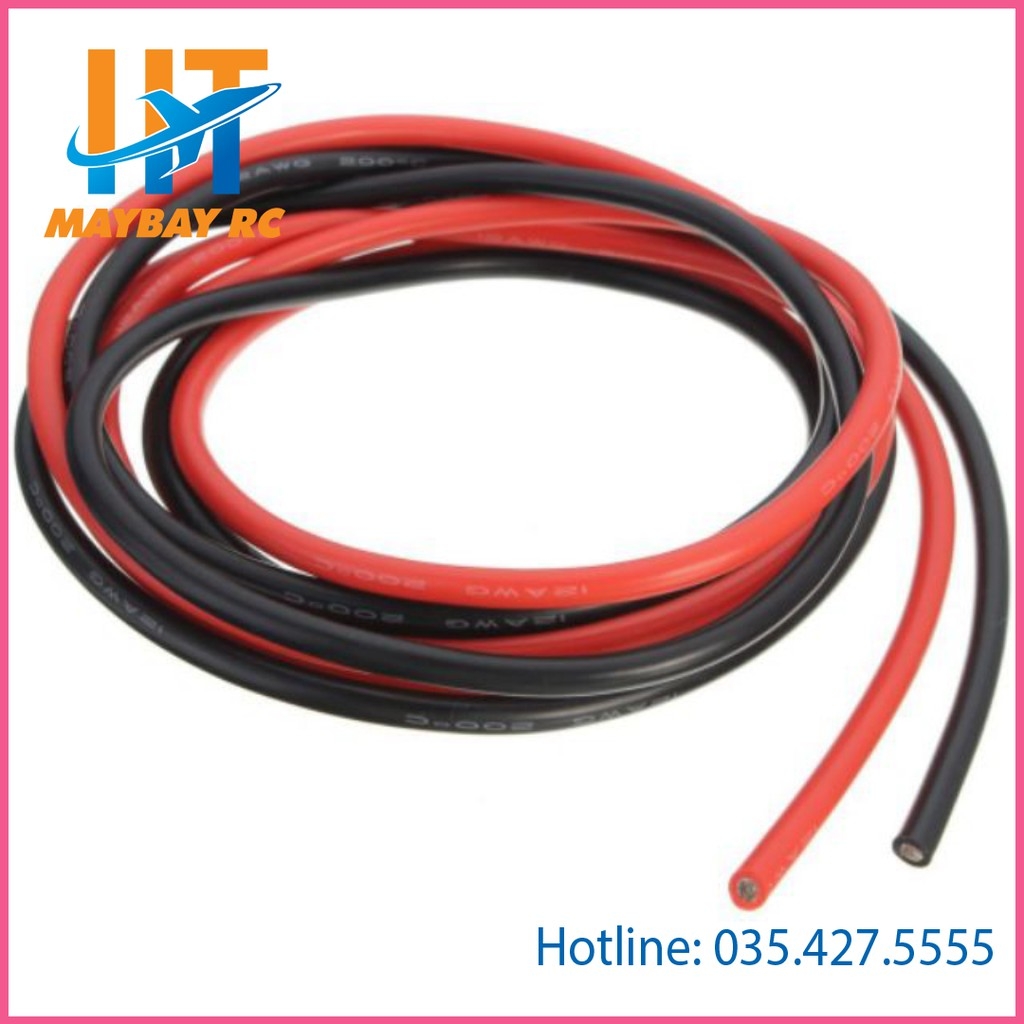 Dây silicon mềm chịu nhiệt độ cao AWG 10 ( giá/ mét đơn)